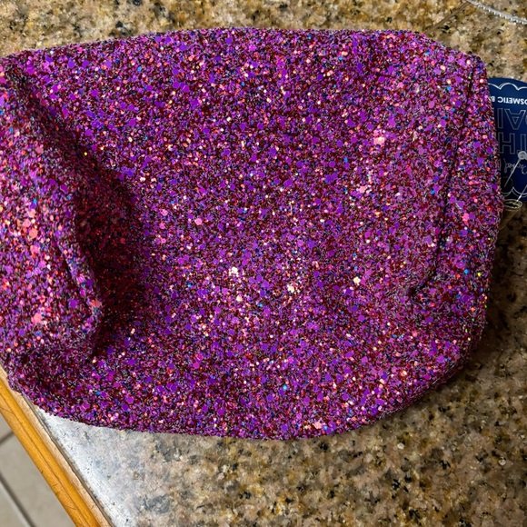 Lilly Pulitzer Purple Glitter Pouch - Picture 2 of 3